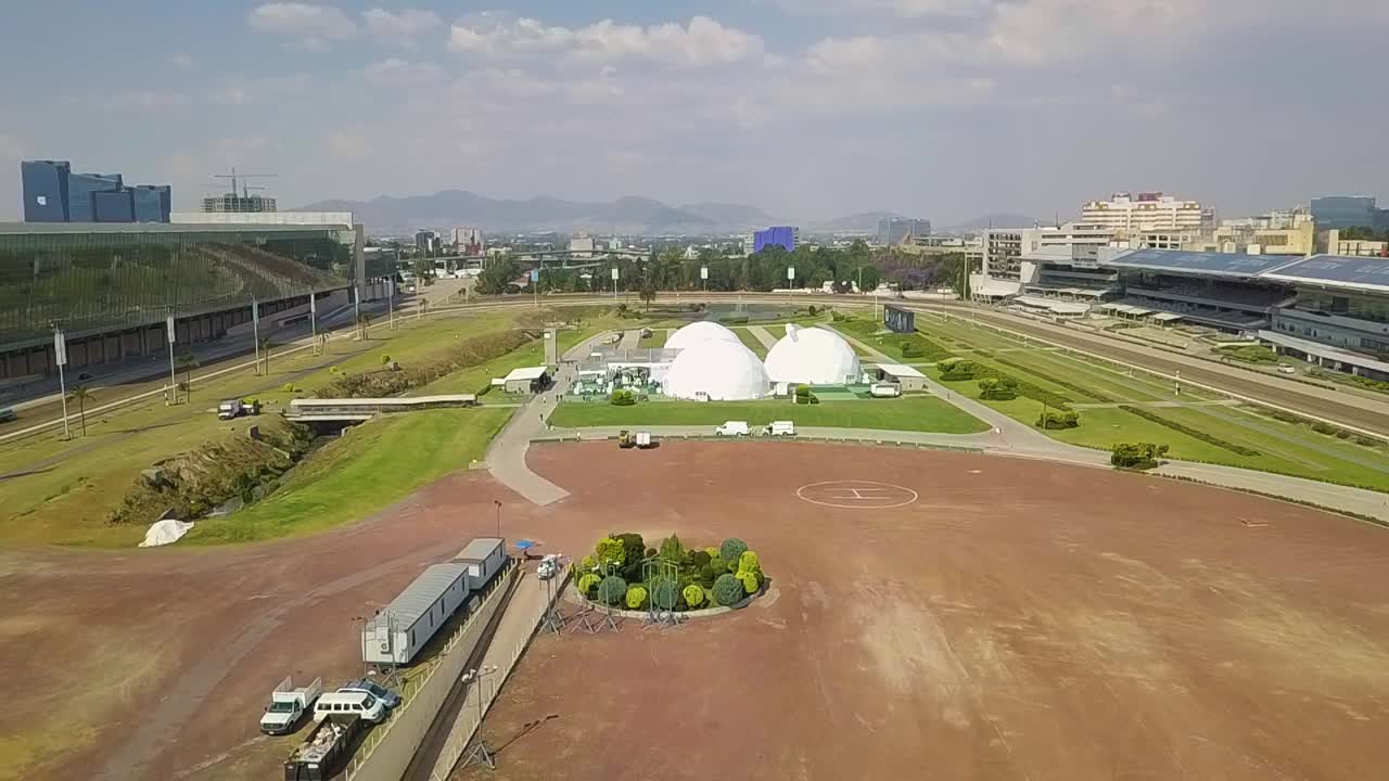 Aerial View of Hippodrome in Mexico City