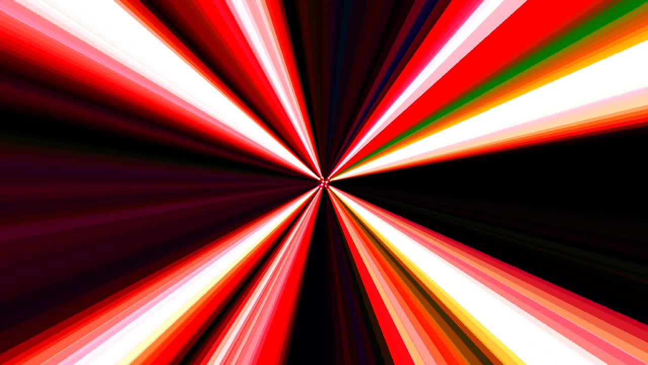 lines shape set of dots wave motion, colorful, on black background