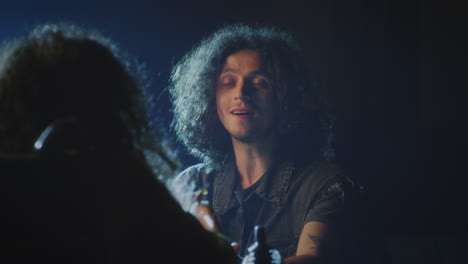 musicians in conversation