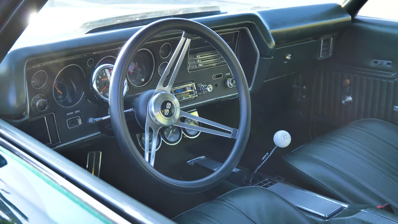 1970's Muscle Car Interior 1970 Chevrolet SS, Car Interior, Classic Car, American Car