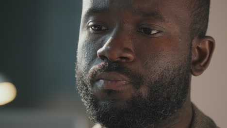 man reading something close-up