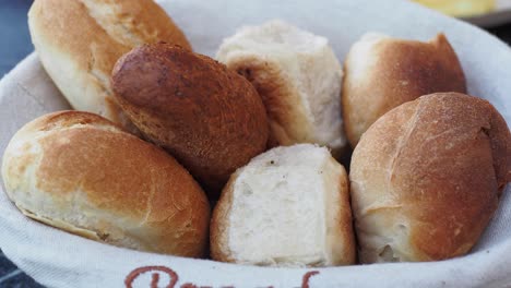 assorted breads in basket