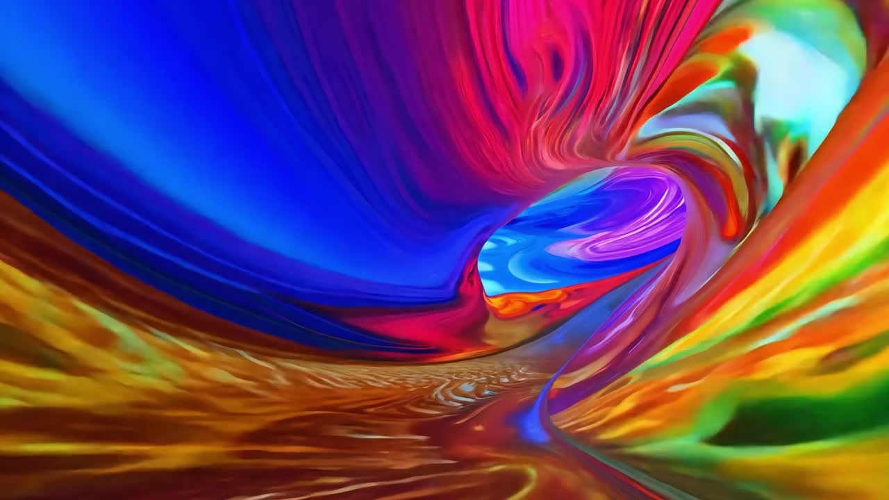 remolinos y formas abstractas y coloridas