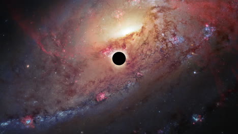 black hole as a gravitational lens, elements of this image furnished by nasa, up, long