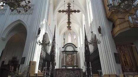 interior of a beautiful european cathedral