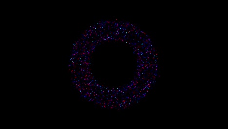 particle ring. energy background