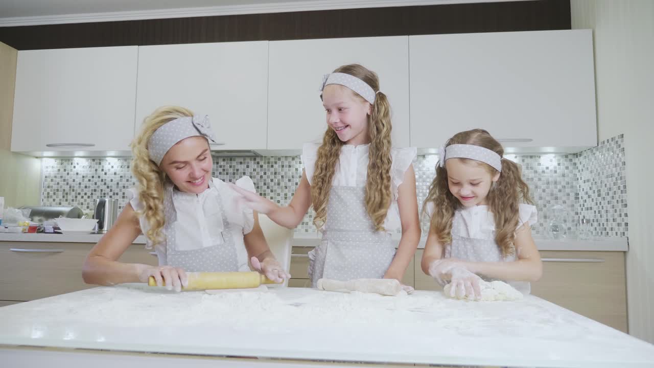 Happy Family Baking Together