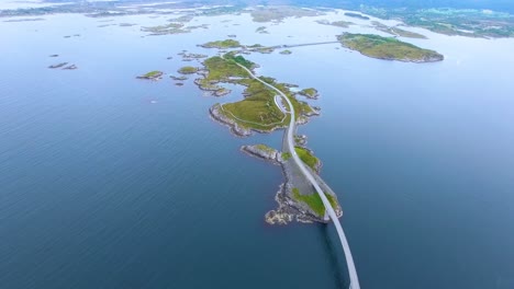 atlantic ocean road aerial footage norway