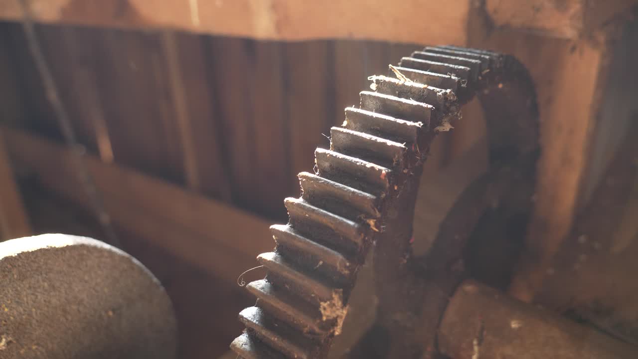Details of an old used Iron gear
