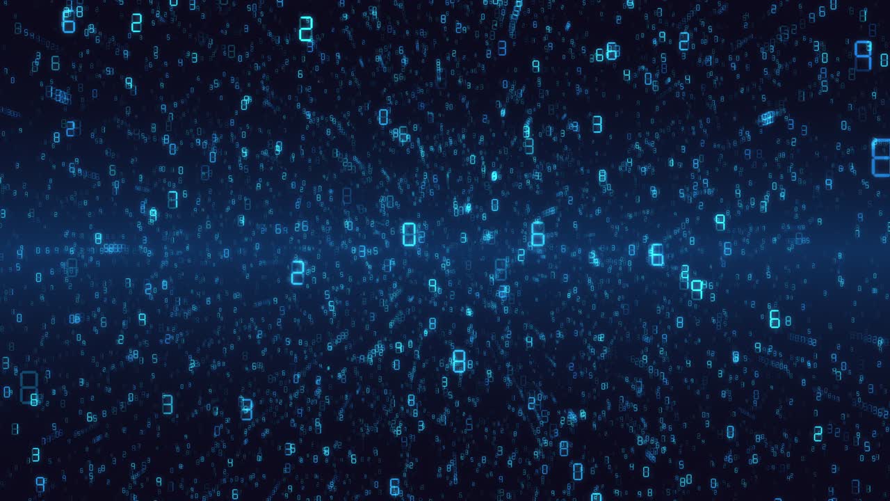 Digital Numbers Typography [loop]
