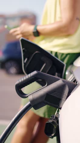 carga de un vehículo eléctrico