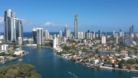 gold coast cityscape aerial view