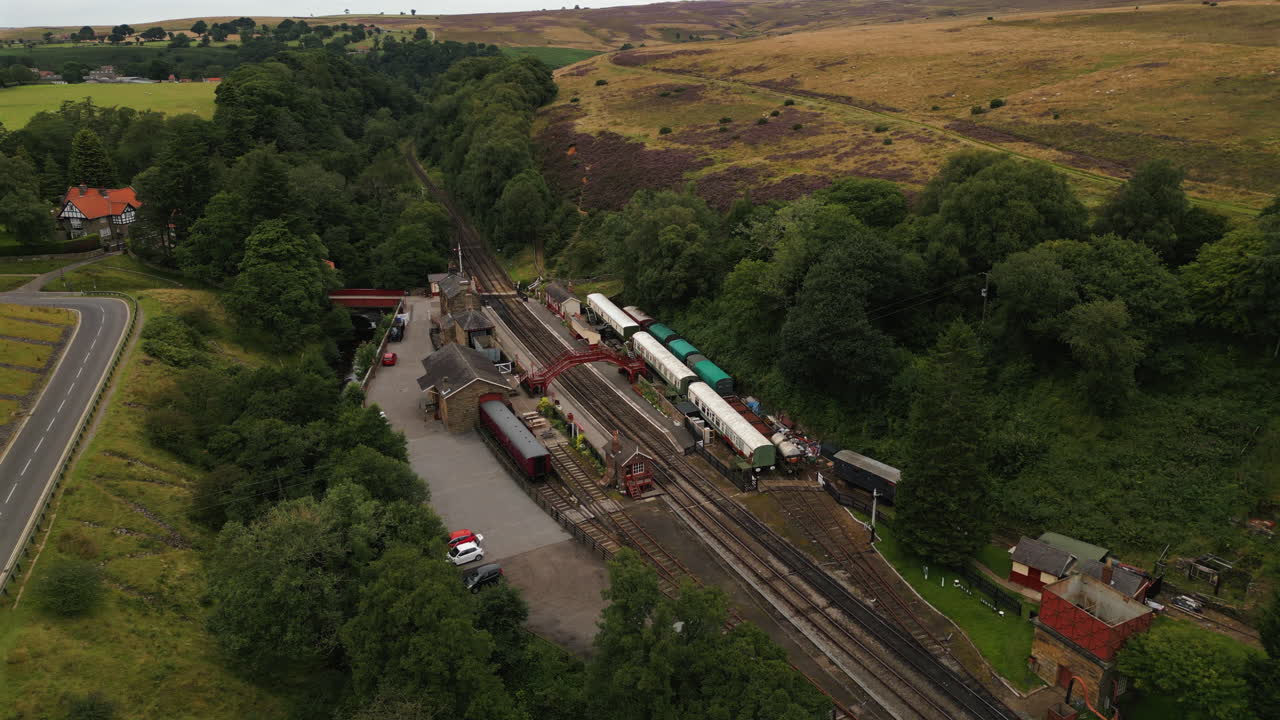 установление дронов над железнодорожной станцией гоатленд