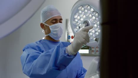 medical professional working at a hospital