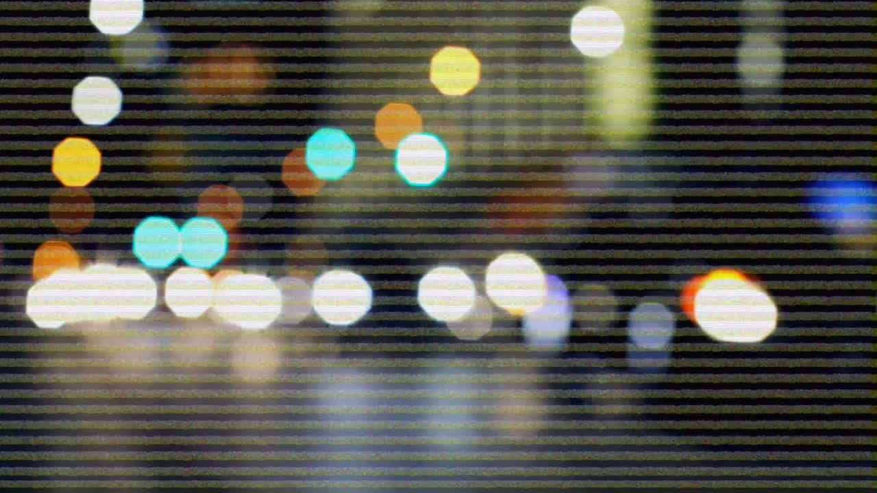 야간 도시 의 도로 교통