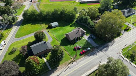 Aerial-drone-view-of-home-construction-site