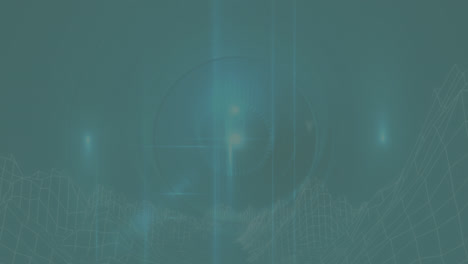 animación de formas en movimiento sobre fondo verde