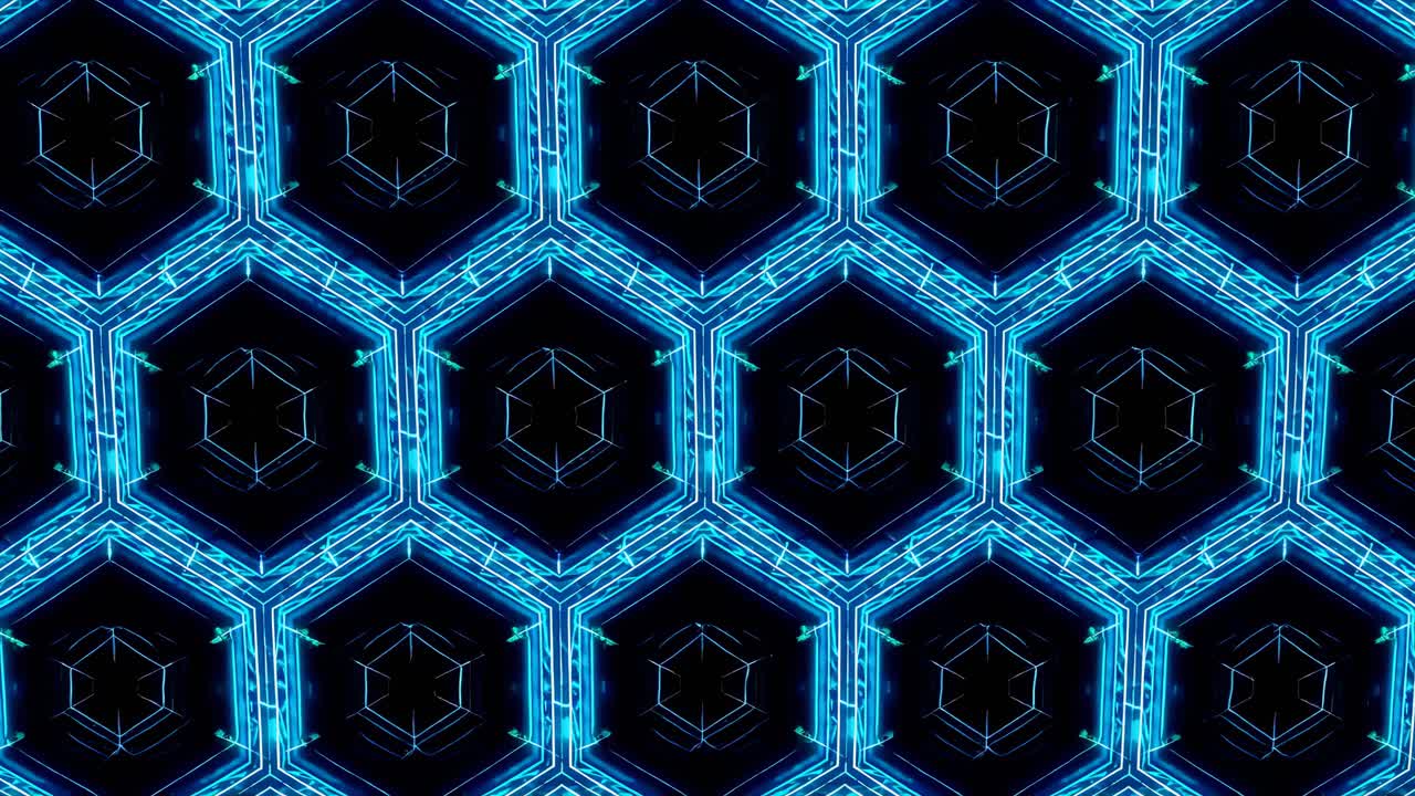 patrón hexagonal resplandeciente abstracto
