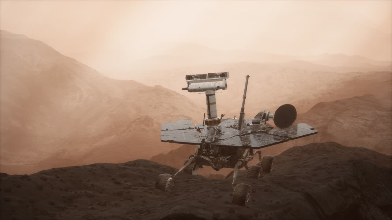 Opportunity Mars exploring the surface of red planet