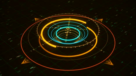 interfaz de hud futurista y abstracta