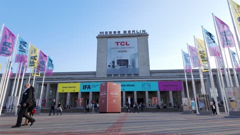 the main entrance of messe berlin during ifa exhibition of 2024