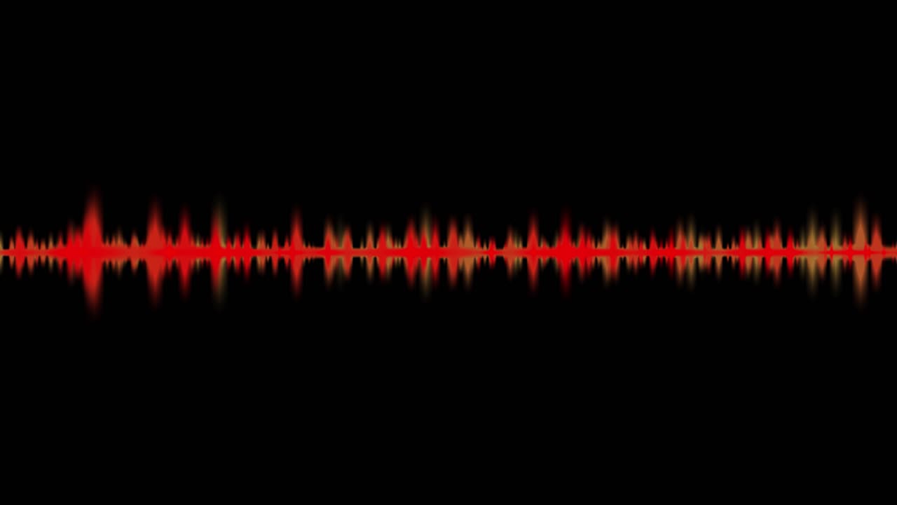 señal de onda de vibración animada para superposición de video