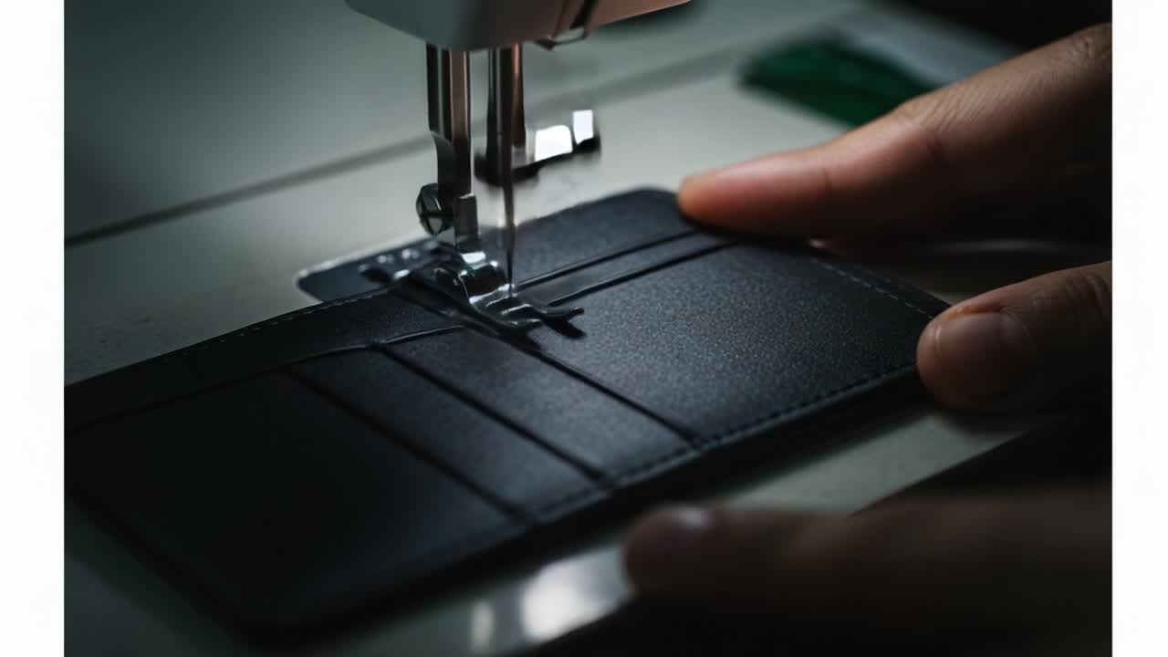 Crafting Leather Goods: A Detailed Step-by-Step Process of Sewing a Wallet with Precision and Attention to Detail