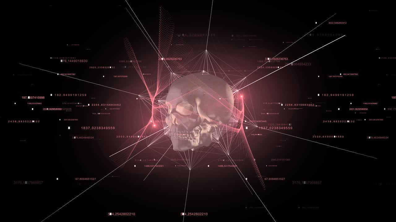 abstracto de fondo del cráneo 4k