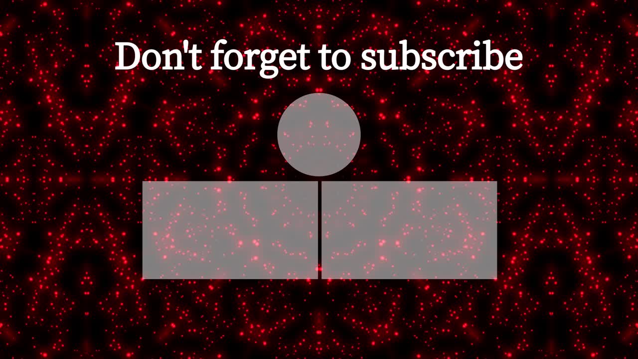 입자 반이는 칼레도스코프 엔드 카드 엔딩 스크린 모션 그래픽