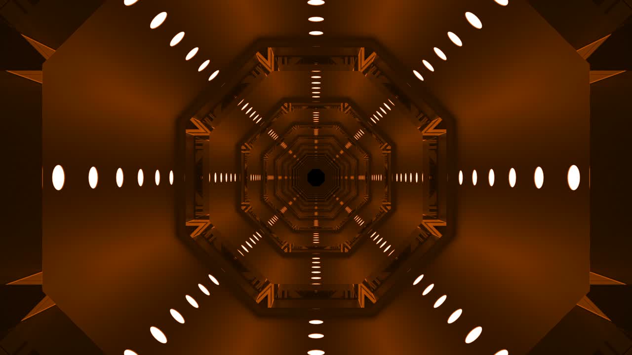 naranja futurista en bucle abstracto sin fin