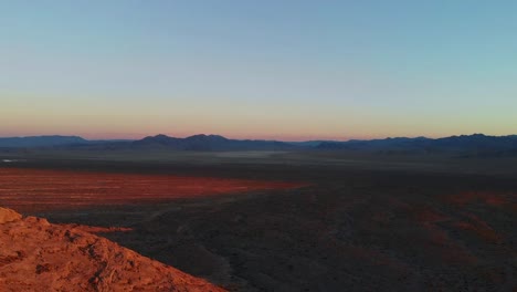 nevada early morning panorama aerial view
