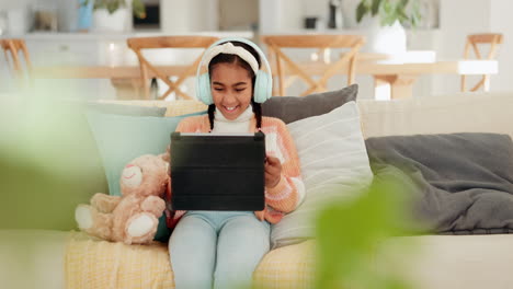 Girl,-child-and-happy-for-tablet