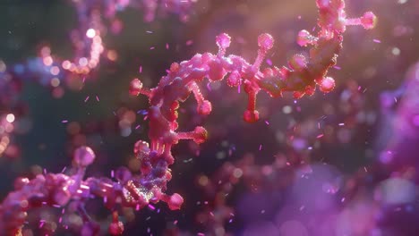 3d illustration of bacteria or virus