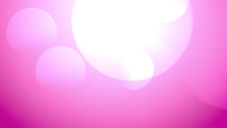 bokeh blanco en fondos de movimiento de color púrpura rosado. grandes luces de bokeh borrosas de fondo. animación de fondo de círculo abstracto luces de color de fuga de luz azulada suavemente desfocada.