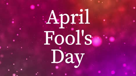4월의 어리석은 영어 메시지 텍스트 애니메이션 모션 그래픽