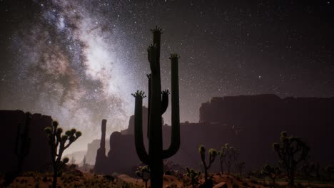 La-Vía-Láctea-Sobre-El-Desierto-De-Utah,-Estados-Unidos