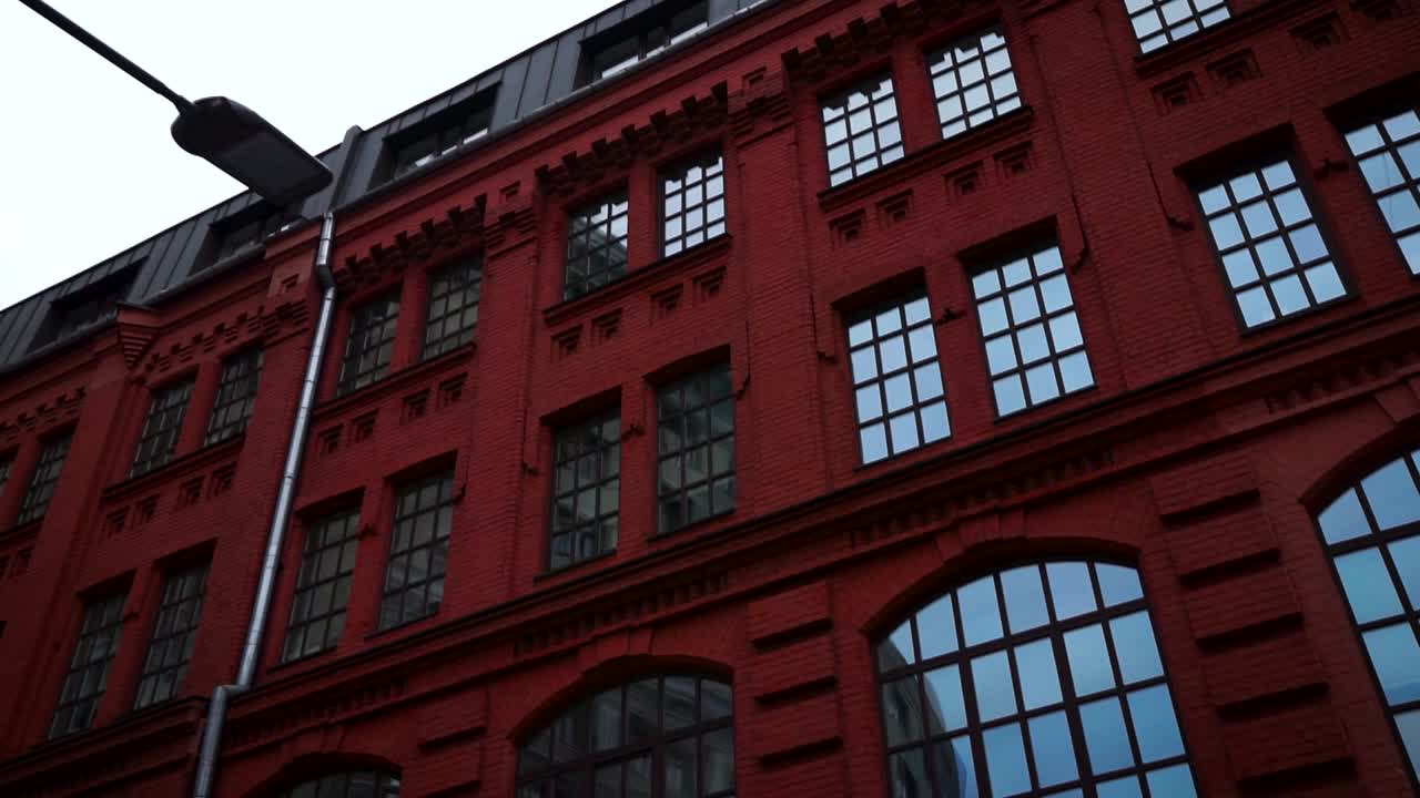 Red Brick Building Facade