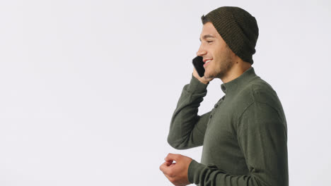 Happy-man-talking-on-mobile-phone-4k