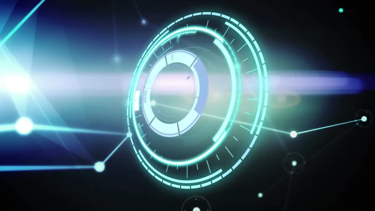 Animation of scope scanning with networks of connections