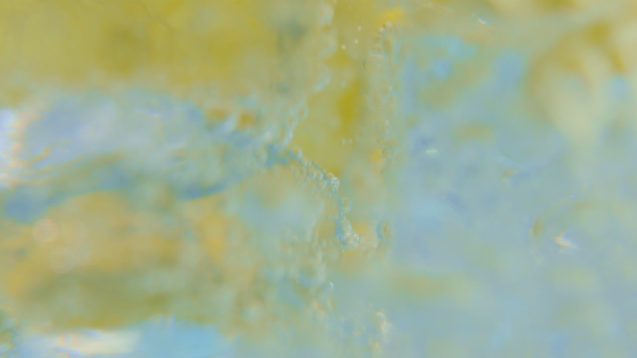 hielo y rodaja de limón en un vaso de agua gaseosa burbujeante