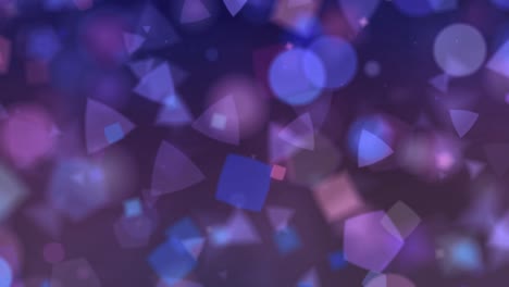 efecto de brillo de partículas de fondo