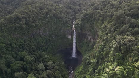 the massive cannabullen falls in the tablelands in qld
