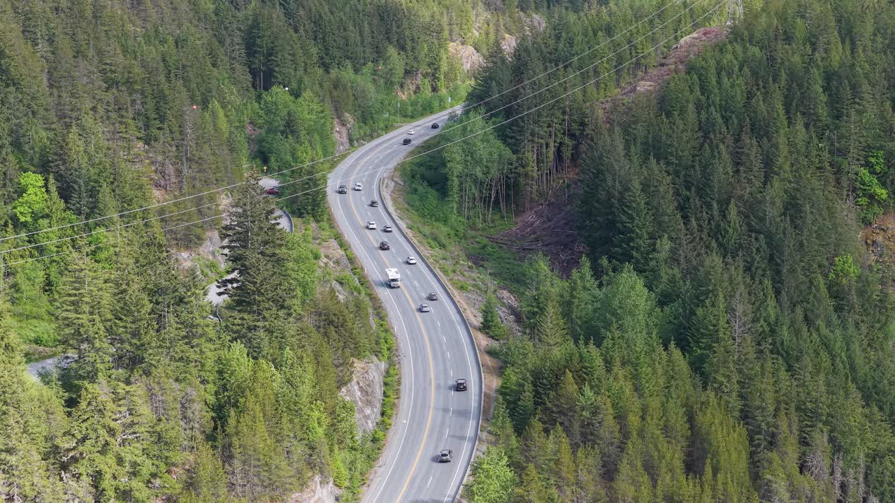 Sea to Sky Highway in BC, Canada