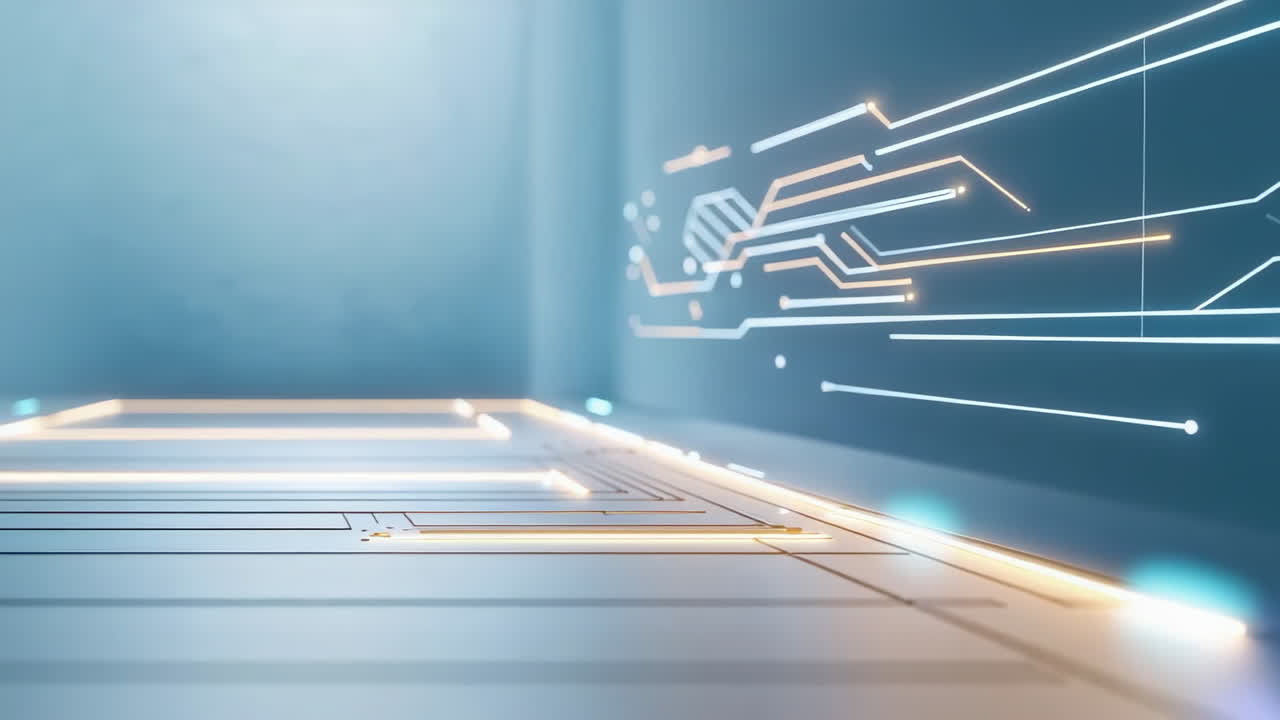 Abstract Digital Circuit Board Background