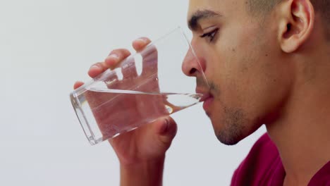 close-up of executive drinking water 4k