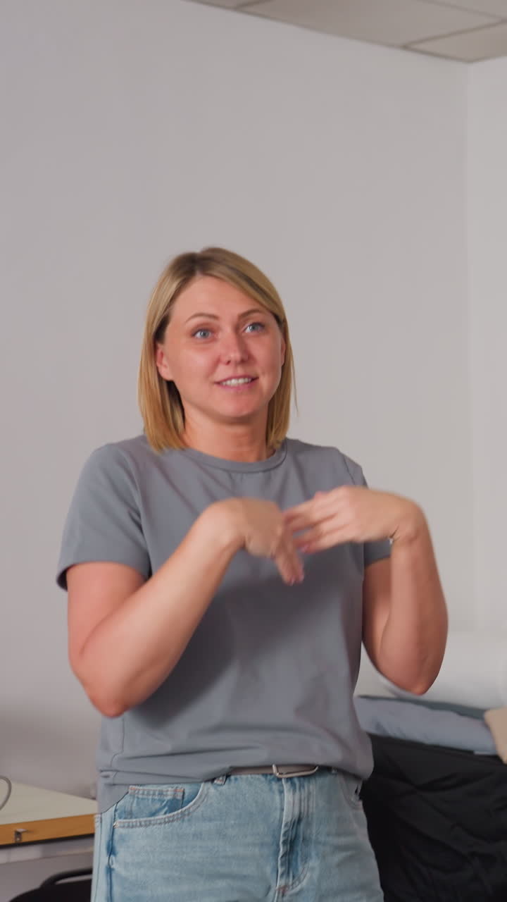 Casual studio session showcasing sewing modifications techniques, Relaxed tutorial where Caucasian fashion expert shares garment alteration skills using pattern examples and approachable language