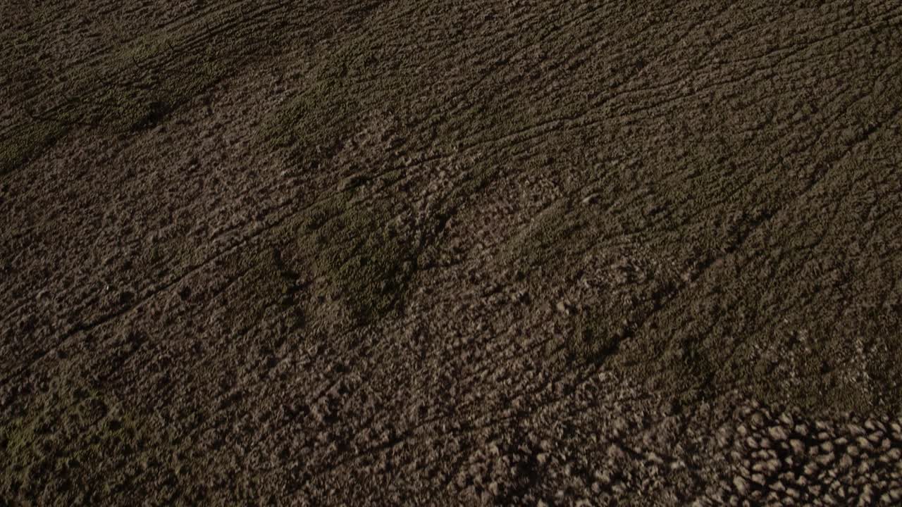 vista aérea de la turbera irlandesa