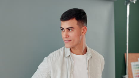 portrait of a man in studio