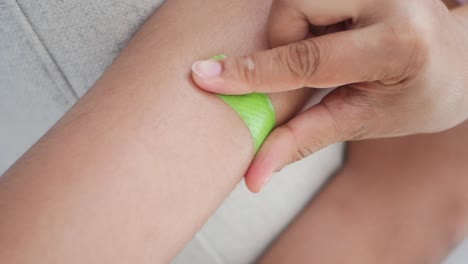 applying a band-aid