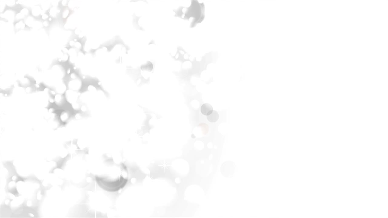 animação de vídeo luminoso abstrato de bokeh branco brilhante